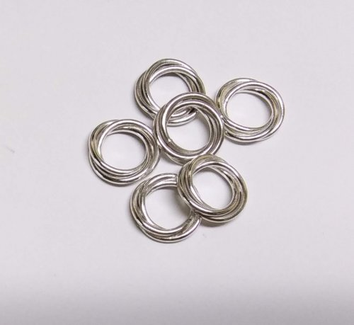 Judy Larson's Wire Links 4, 5, 6 - , Findings & Components, Toggles & Clasps, Earwire & Headpin, Butane Torch, Soldering, Solder, Make a coil with 16 gauge round wire 